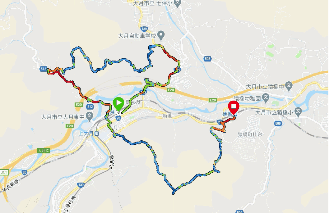 ガーミン地図GIF画像